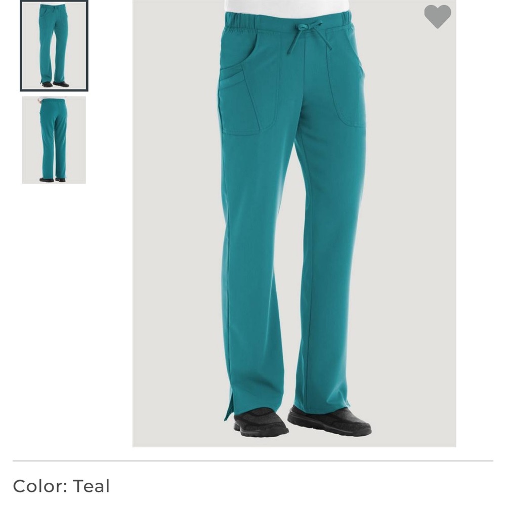 Teal jockey scrub pants